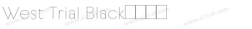 West Trial Black字体转换